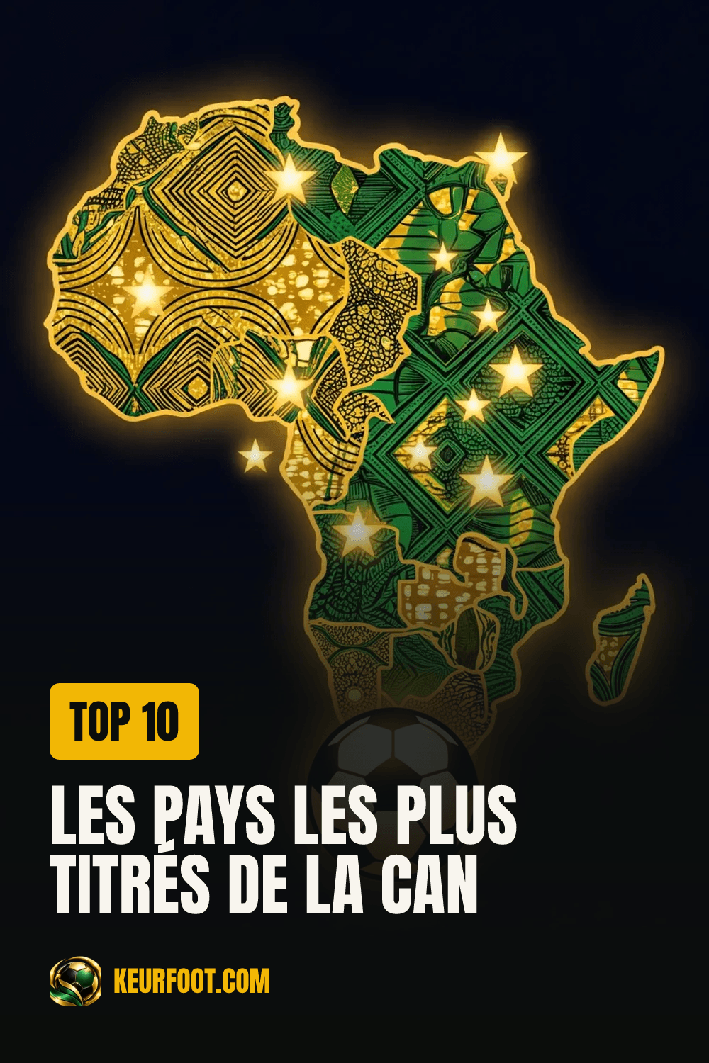 Épingle Pinterest : Les pays les plus titrés de la CAN